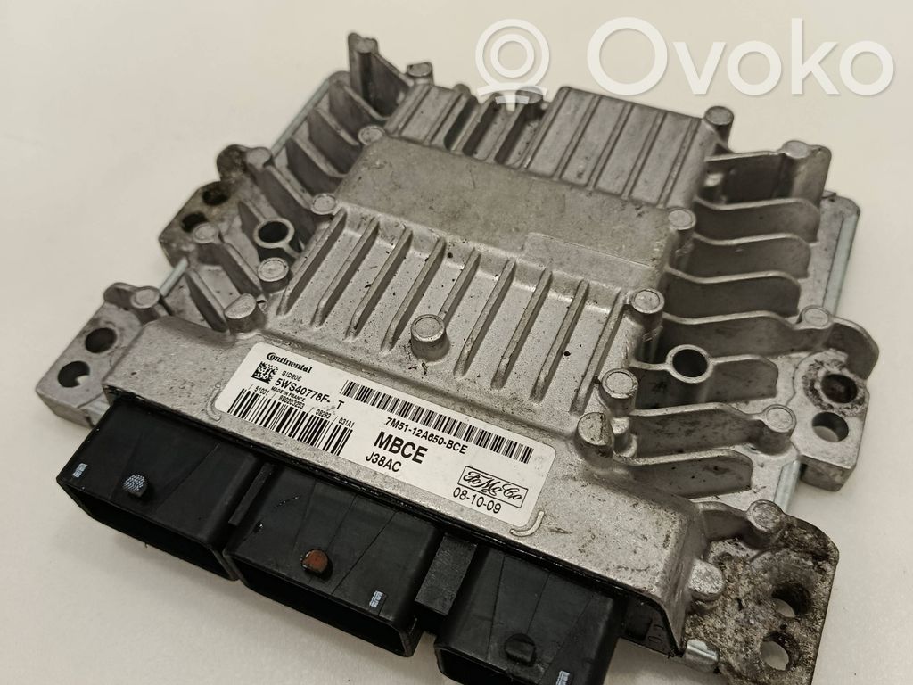 Engine control unit/module   7M5112A650BCE,5WS40778FT