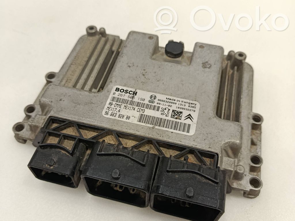 Peugeot 207 Engine control unit/module 