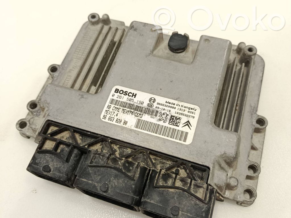 Peugeot 207 Engine control unit/module 
