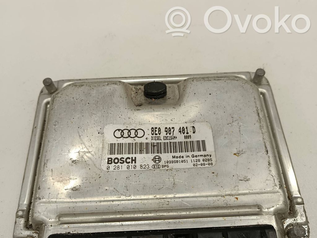 Engine control unit/module   8E0907401D,0281010823,1039S01051