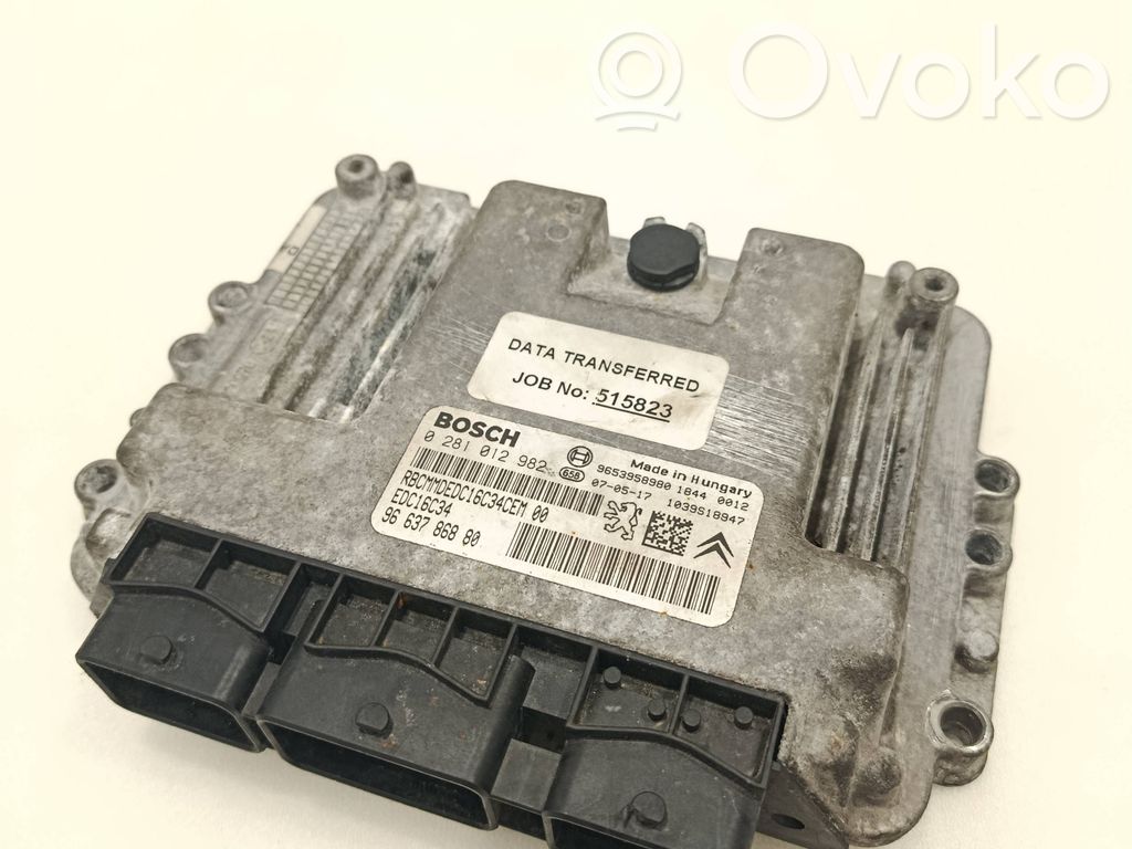 Peugeot Expert Engine control unit/module 