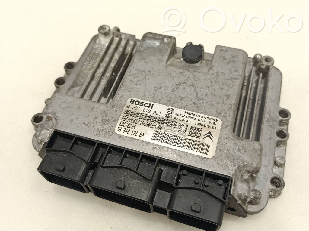 Citroen C4 I Picasso Engine control unit/module 