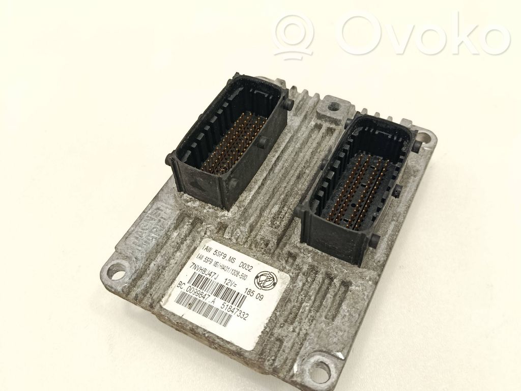 Engine control unit/module   51847332,7NVHBU47J,0099847