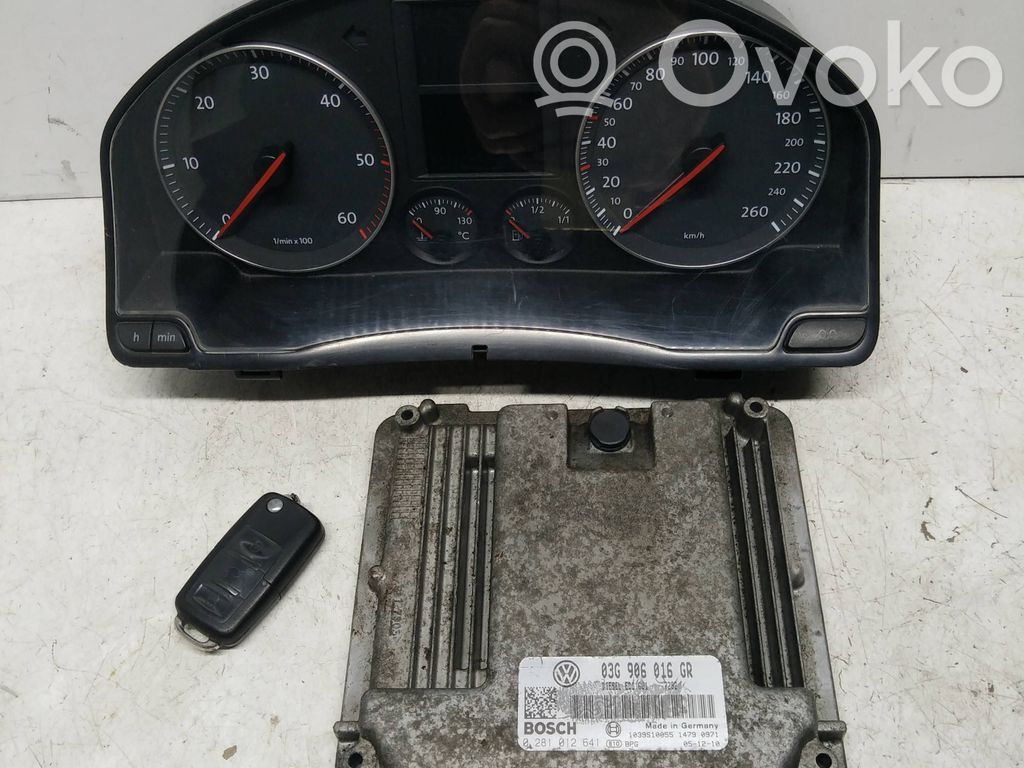 Volkswagen Golf Plus Engine ECU kit and lock set 