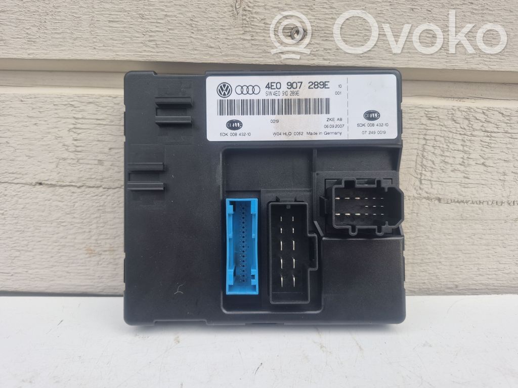 Audi A8 S8 D3 4E Comfort/convenience module 
