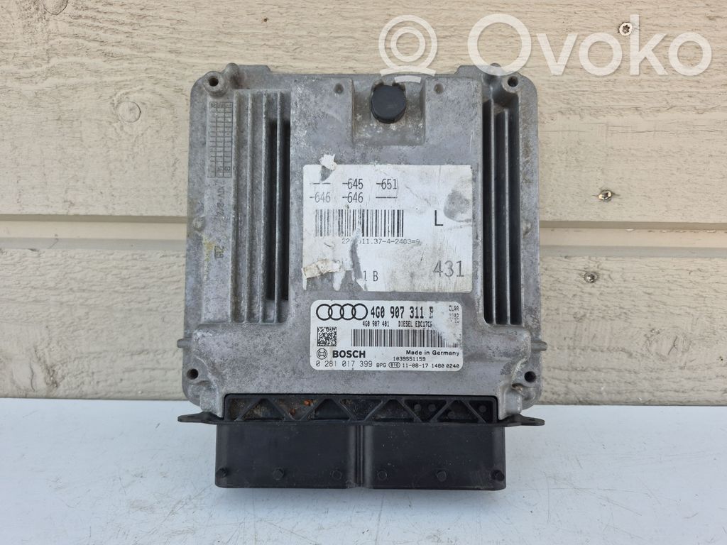 Audi A6 S6 C7 4G Engine control unit/module 