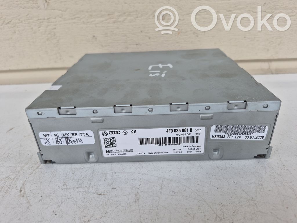 Audi A6 S6 C6 4F Radio/CD/DVD/GPS head unit 
