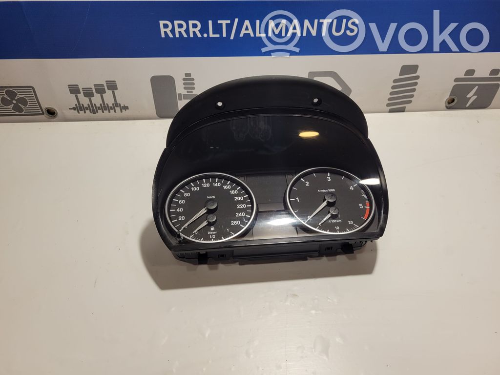 BMW 3 E90 E91 Spidometrs (instrumentu panelī) 