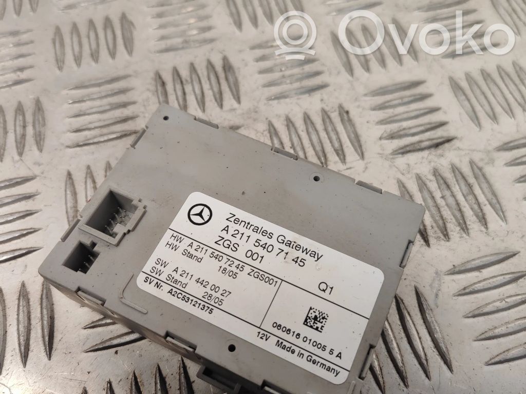 Mercedes-Benz E W211 Módulo de control Gateway 