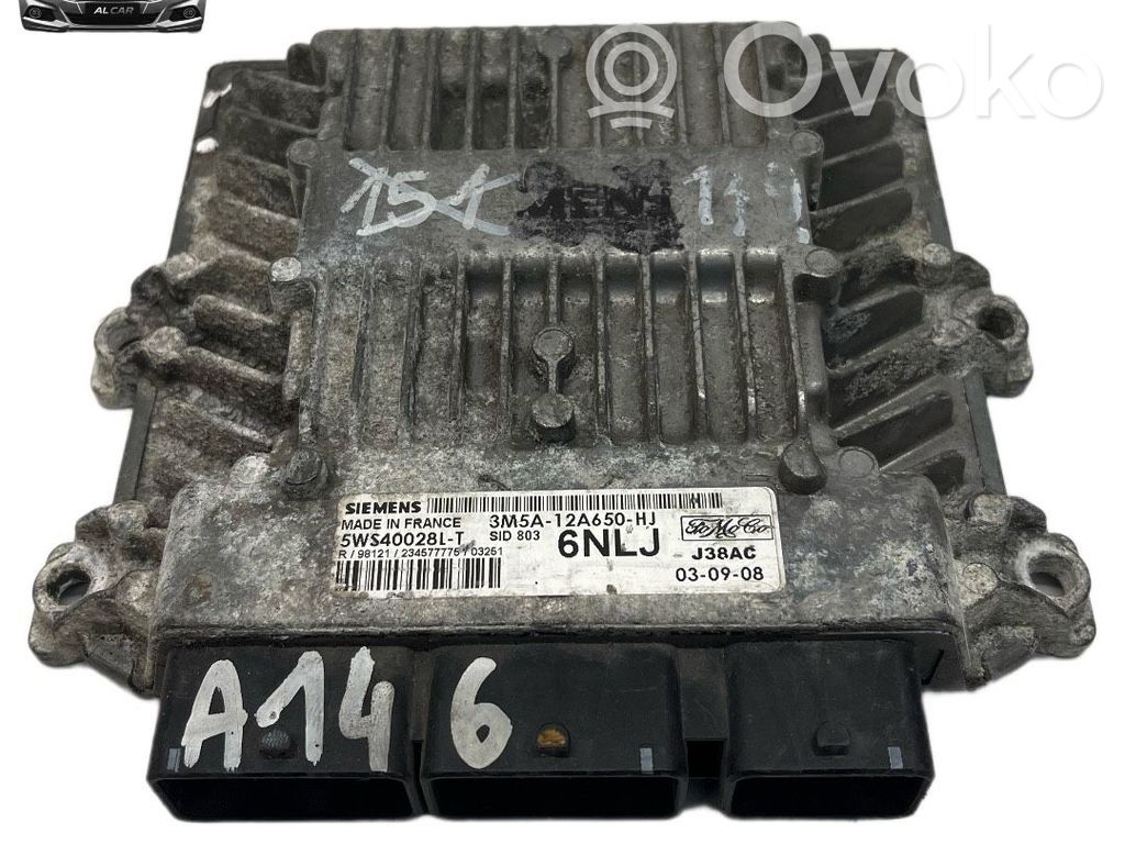 Engine control unit/module   3M5A12A650HJ,5WS40028LT