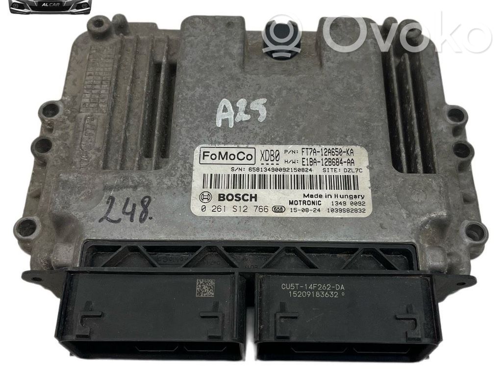 Engine control unit/module   FT7A12A650KA,0261S12766,E1BA12B684AA