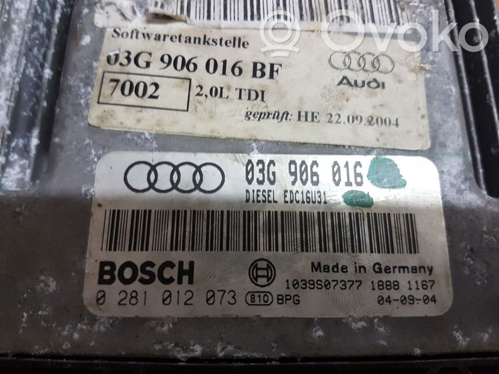 Engine control unit/module   03G906016GG,03G906016BF