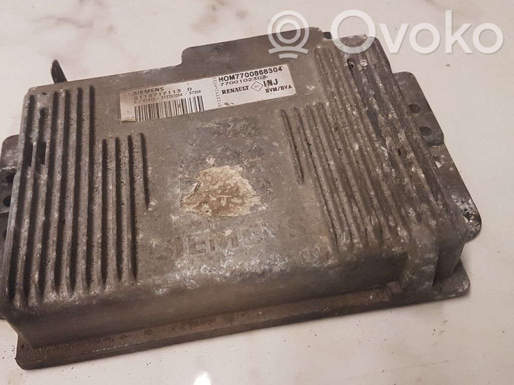 Engine control unit/module   7700102303,S113717113D,HOM7700868304