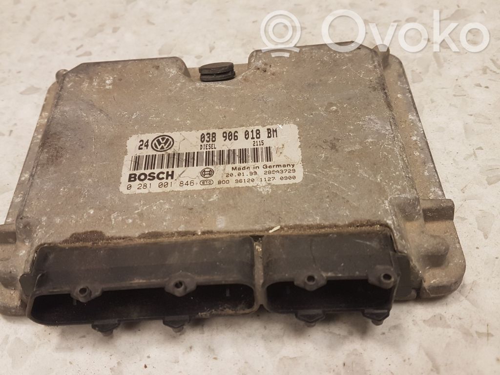 Engine control unit/module   0281001846,038906018BM