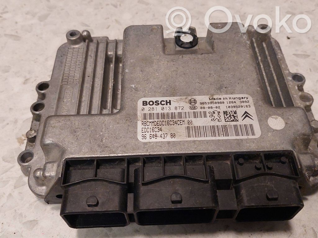 Citroen Berlingo Engine control unit/module 