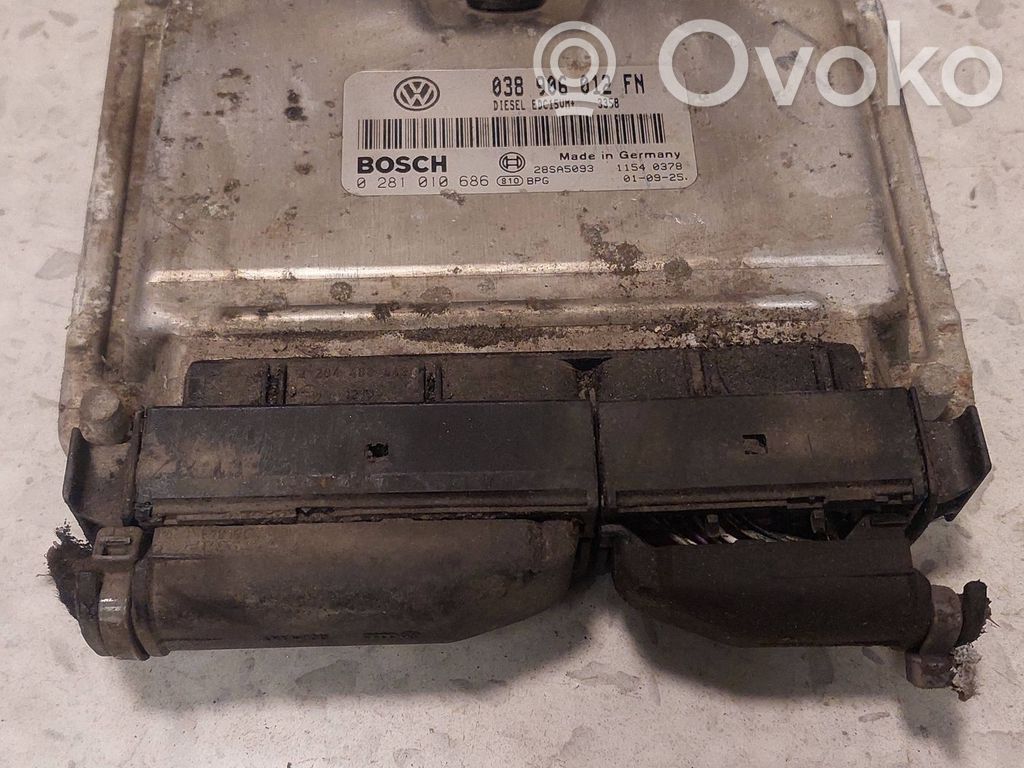 Engine control unit/module   038906012FN,28SA5093,0281010686