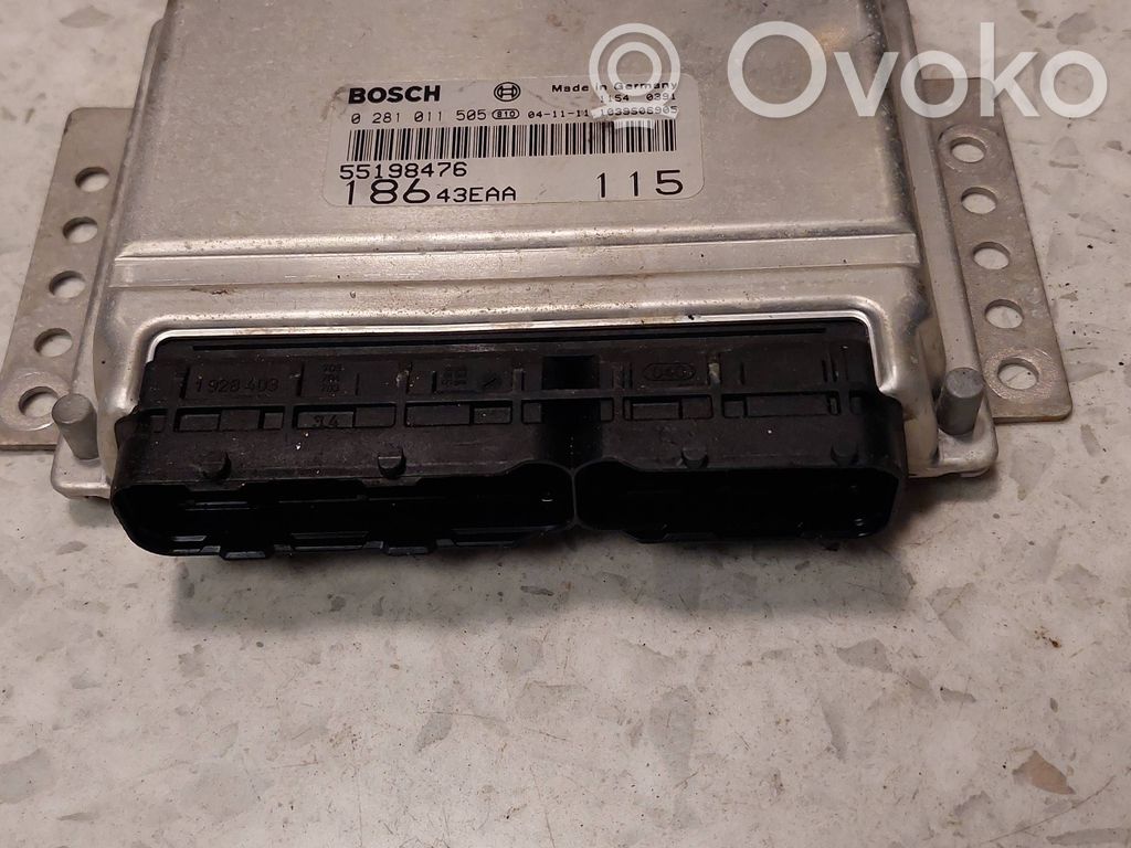 Engine control unit/module   0281011505,55198476,643EAA