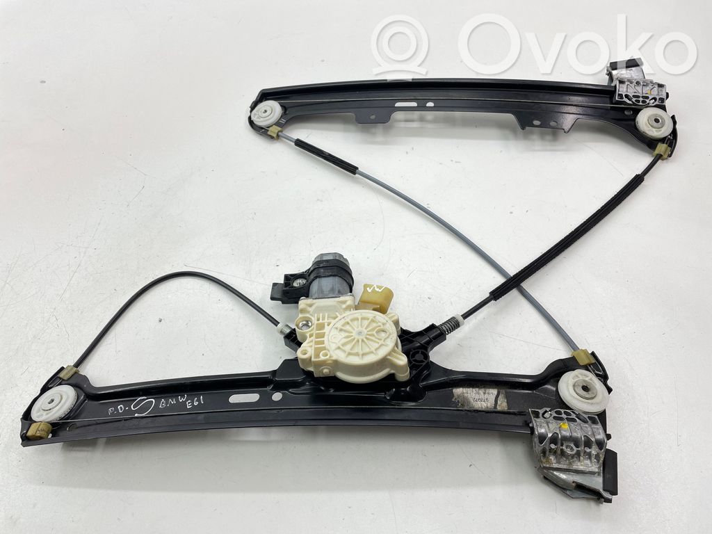 BMW 5 E60 E61 Front door window regulator with motor 