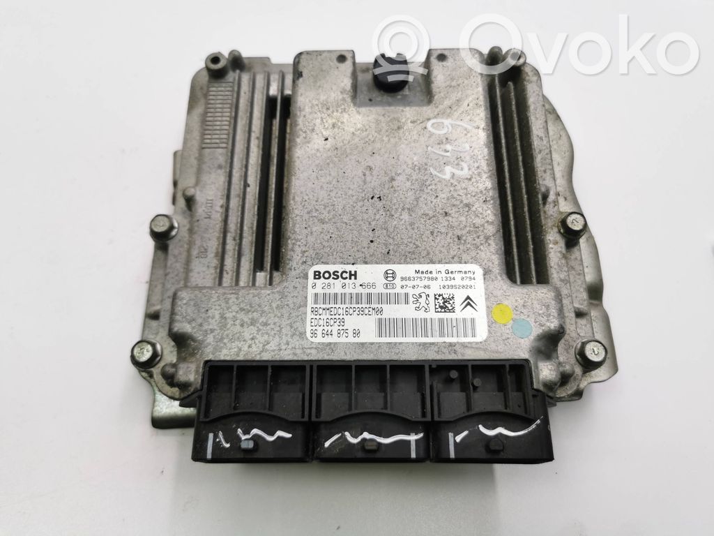 Engine control unit/module   9664487580,0281013666,9663757980