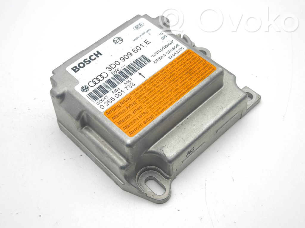 Sterownik / Moduł Airbag   3D0909601E,0285001733,0037C0G25HX9