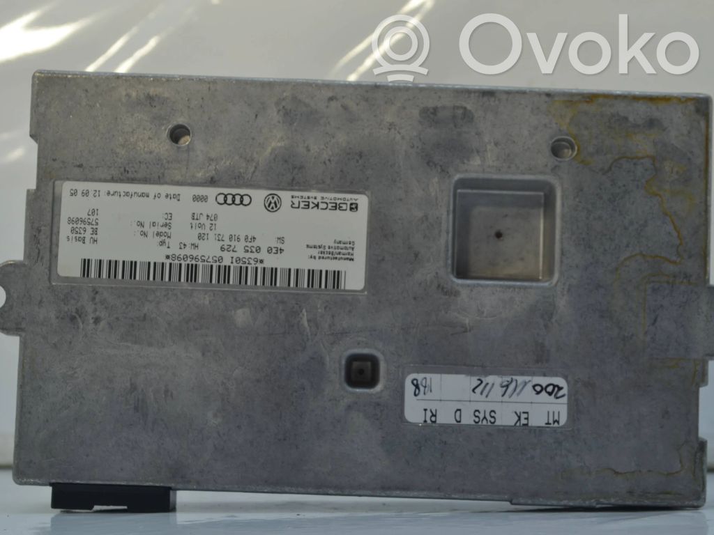 Multimedian ohjauslaite   4E0035729,4F0910731