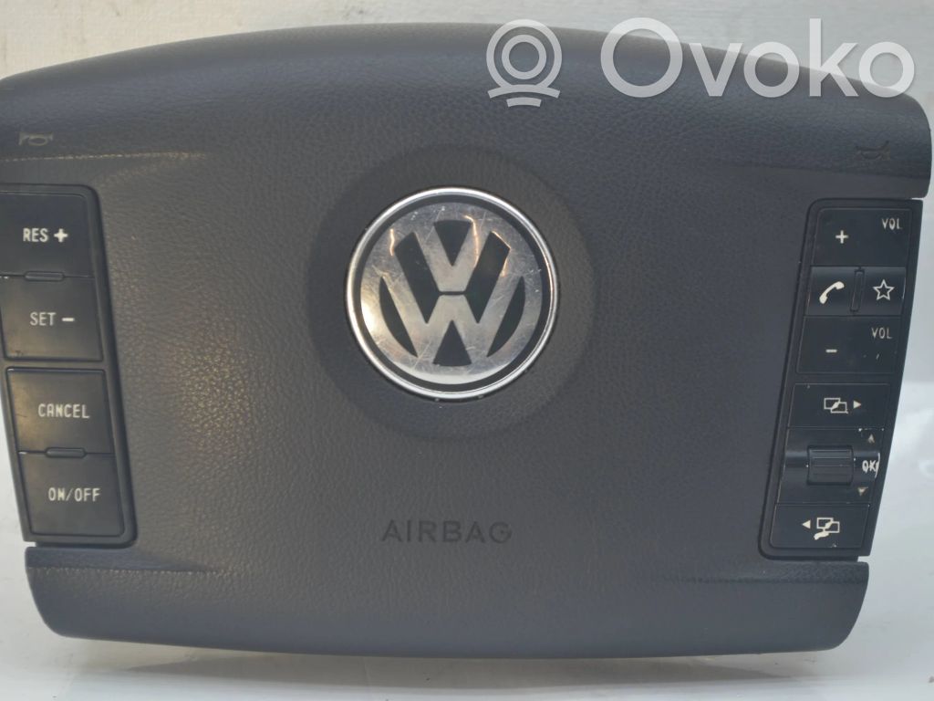 Volkswagen Touareg I Poduszka powietrzna Airbag kierownicy 