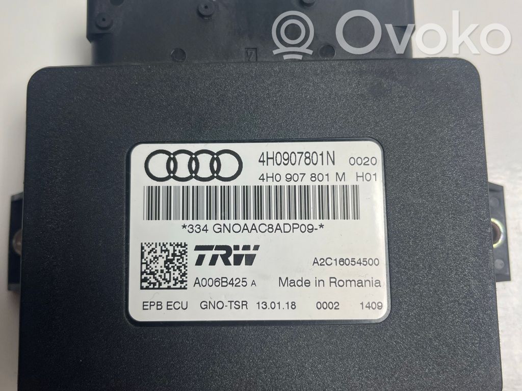 Audi A6 S6 C7 4G Modul de control frână de mână 