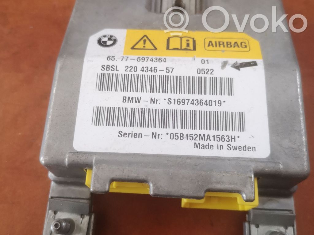 BMW 5 E60 E61 Oro pagalvių valdymo blokas 