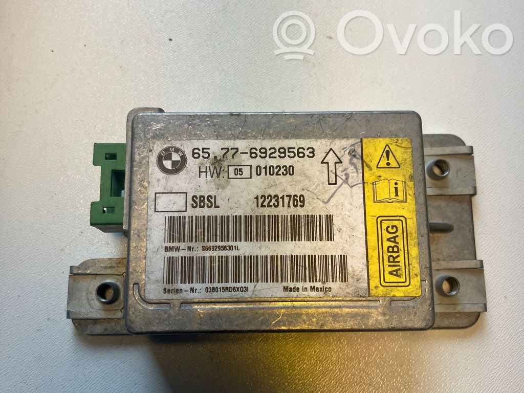 Sensor impacto/accidente para activar Airbag   6929563,12231769