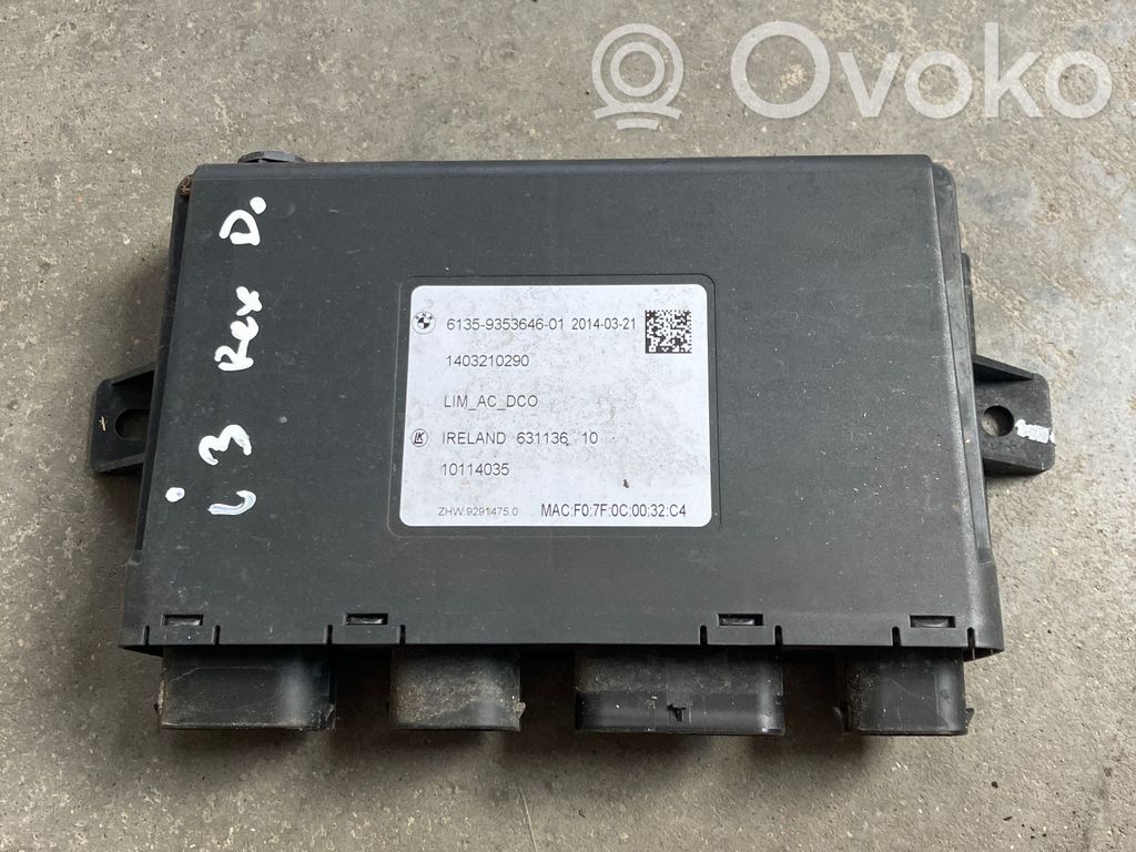 BMW i3 Other control units/modules 