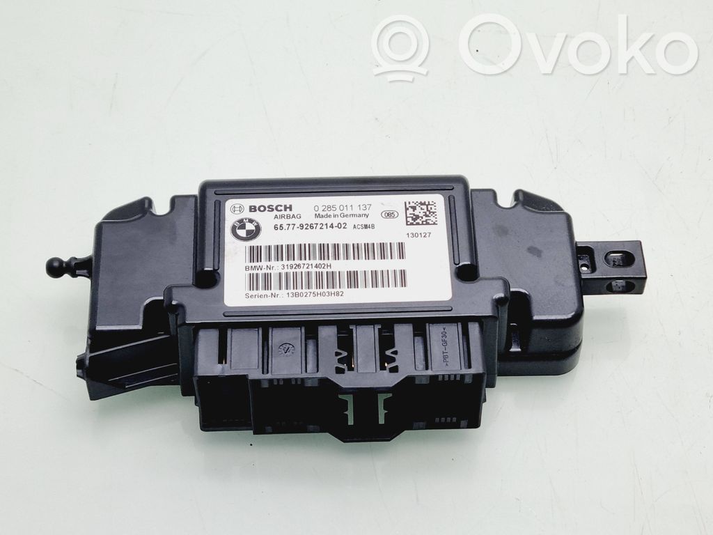 BMW 3 F30 F35 F31 Airbag control unit/module 
