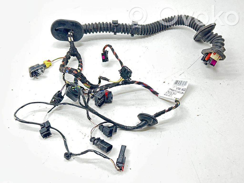 Porsche Cayenne (92A) Cableado de puerta delantera 