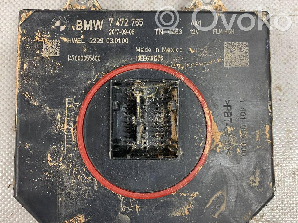 BMW X3 G01 Módulo de control de balasto LED 