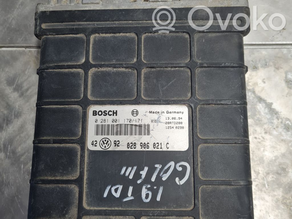 Engine control unit/module   0281001170,0281001171,028906021C