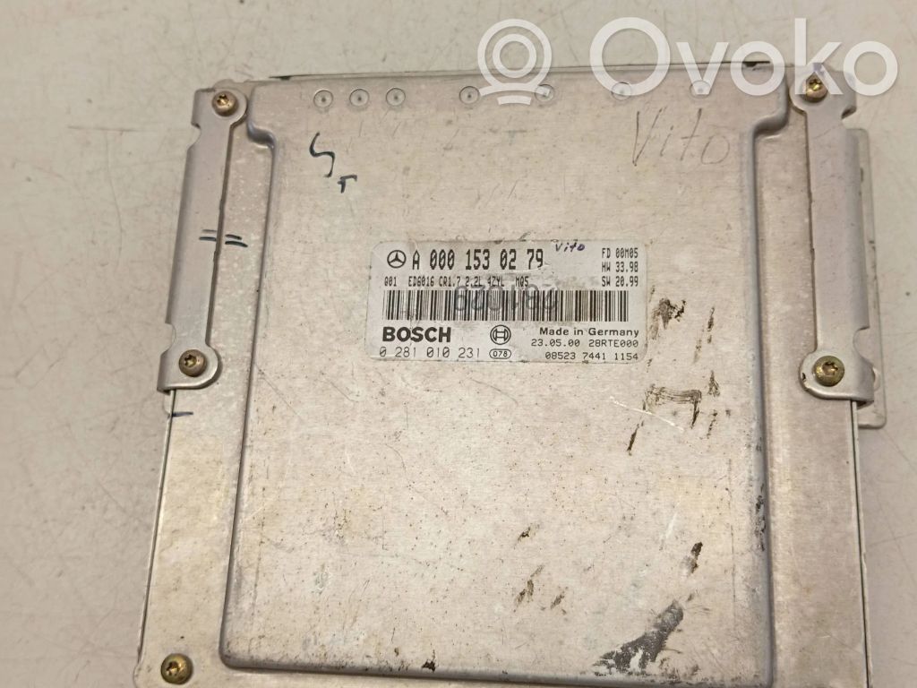 Mercedes-Benz Vito Viano W638 Komputer / Sterownik ECU silnika 