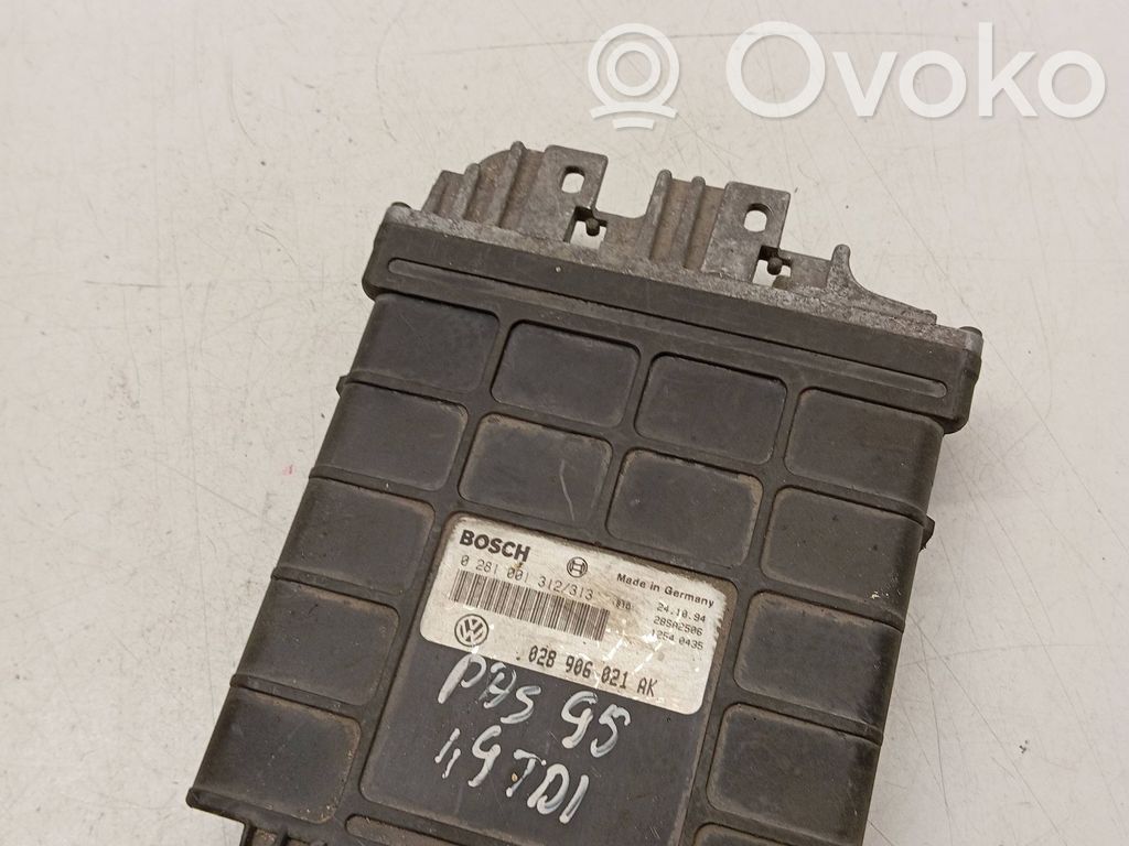 Engine control unit/module   028906021AK,28SA2506,0281001312