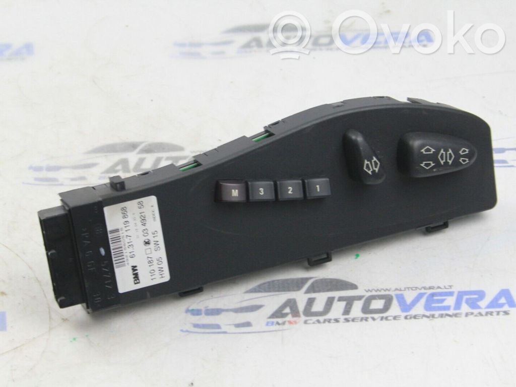 BMW X5 E53 Interruptor de control del asiento 