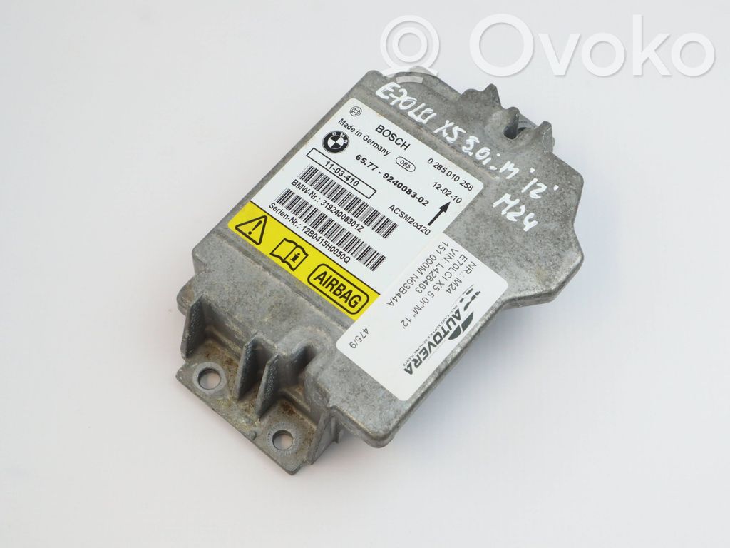 Airbag control unit/module   9240083,31924008301Z,0285010258,ACSM2CC20