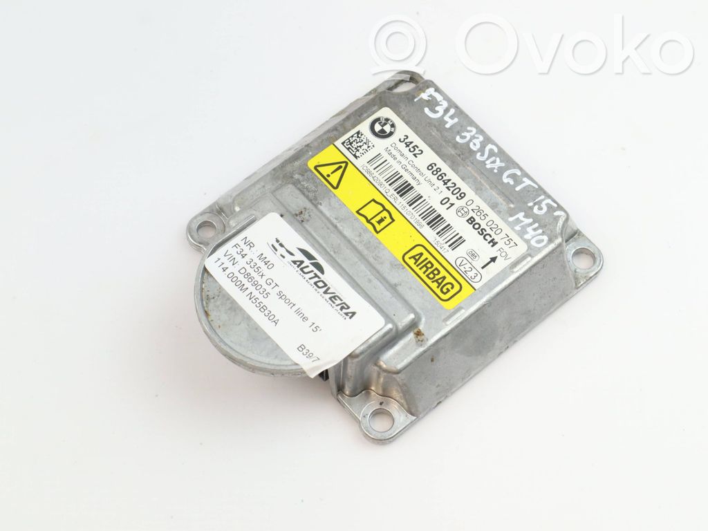 BMW 3 GT F34 Airbag control unit/module 