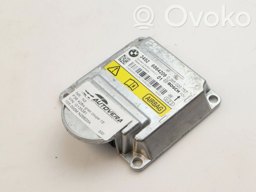 BMW 4 F36 Gran coupe Airbag control unit/module 