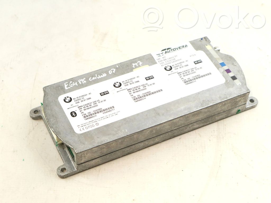 BMW 6 E63 E64 Bluetooth control unit module 