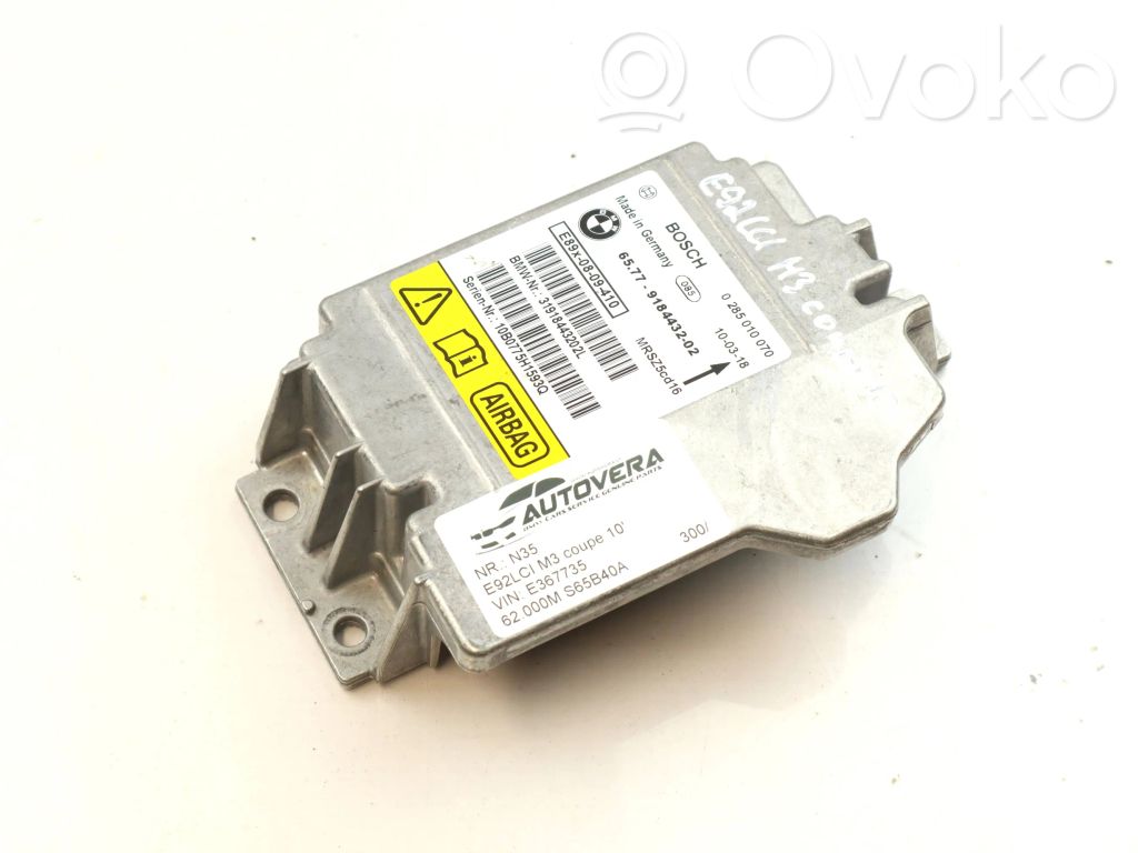 Airbag control unit/module   9184432,0285010070,3191844320