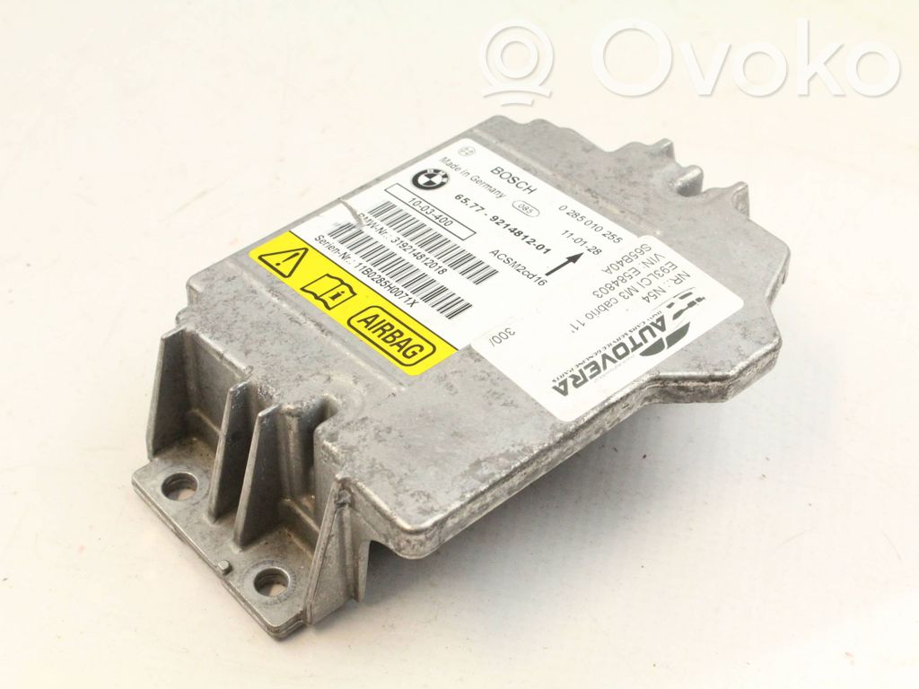 BMW 3 E92 E93 Airbag control unit/module 