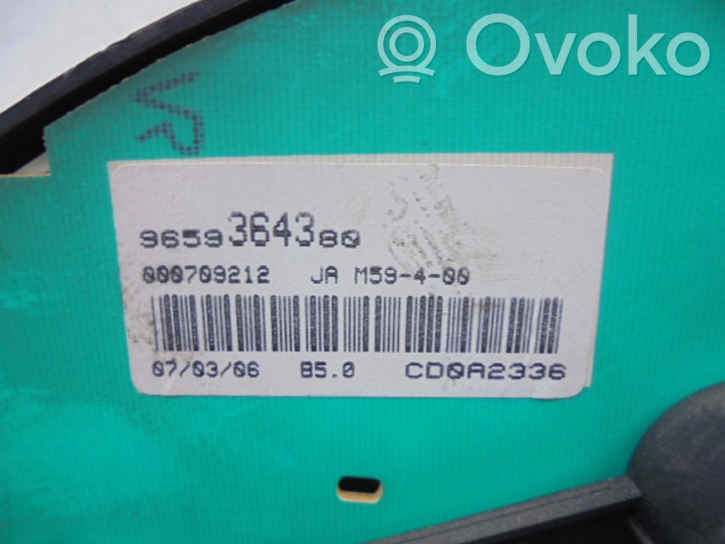 Peugeot Partner Speedometer (instrument cluster) 