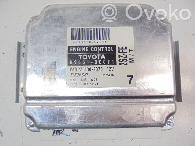Toyota Yaris Verso Engine control unit/module ECU 