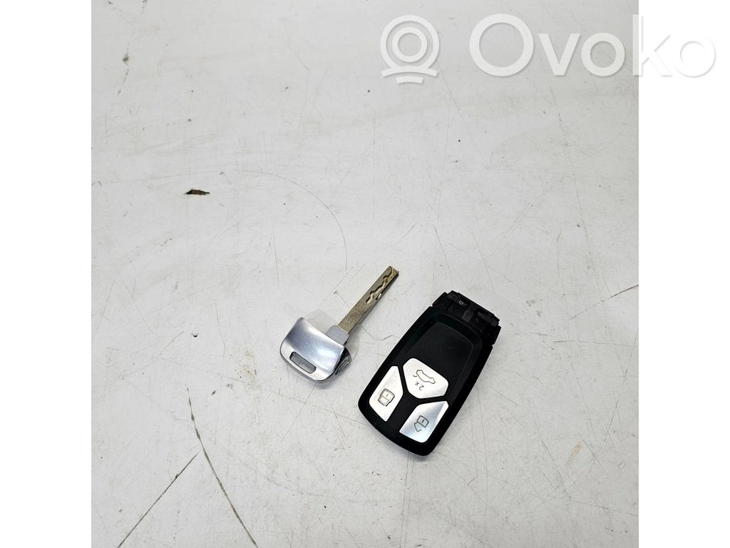 Audi A4 S4 B9 8W Užvedimo raktas (raktelis)/ kortelė 