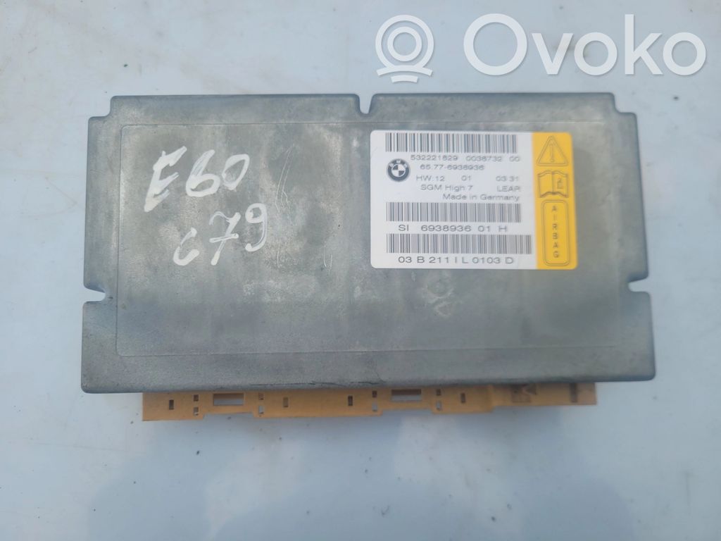 BMW 5 E60 E61 Airbag control unit/module 