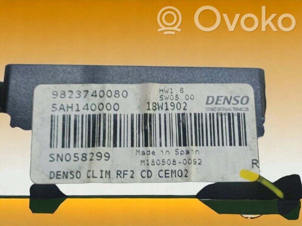 Citroen C-Elysée Climate control unit 