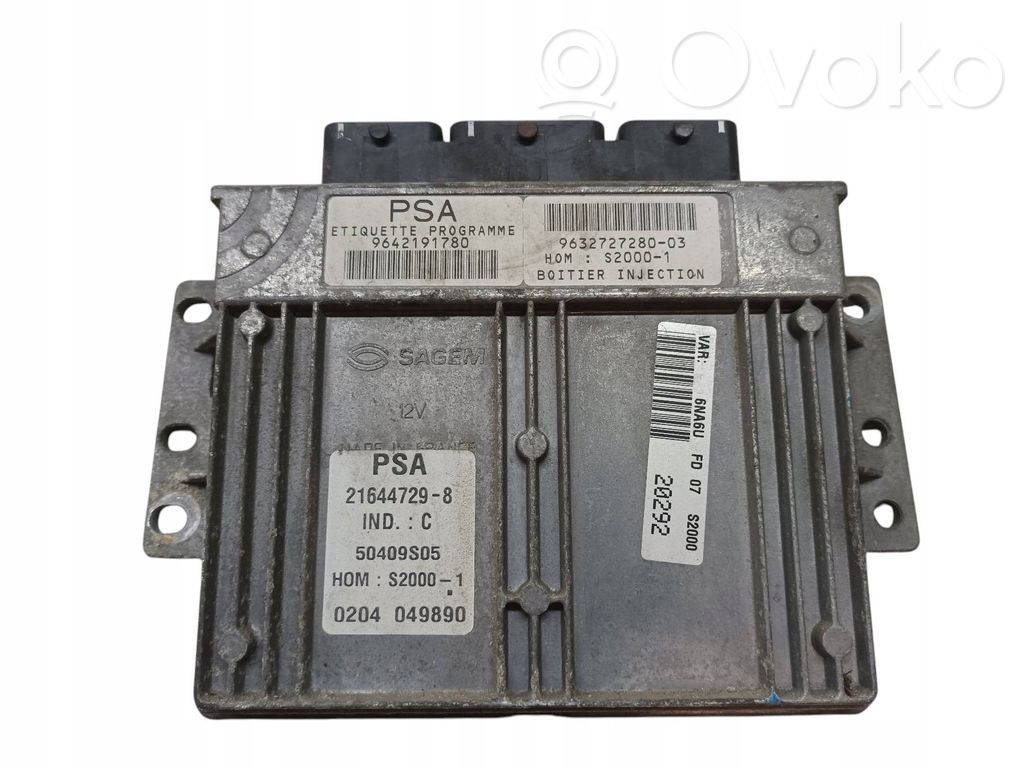 Citroen Xsara Picasso Engine control unit/module 
