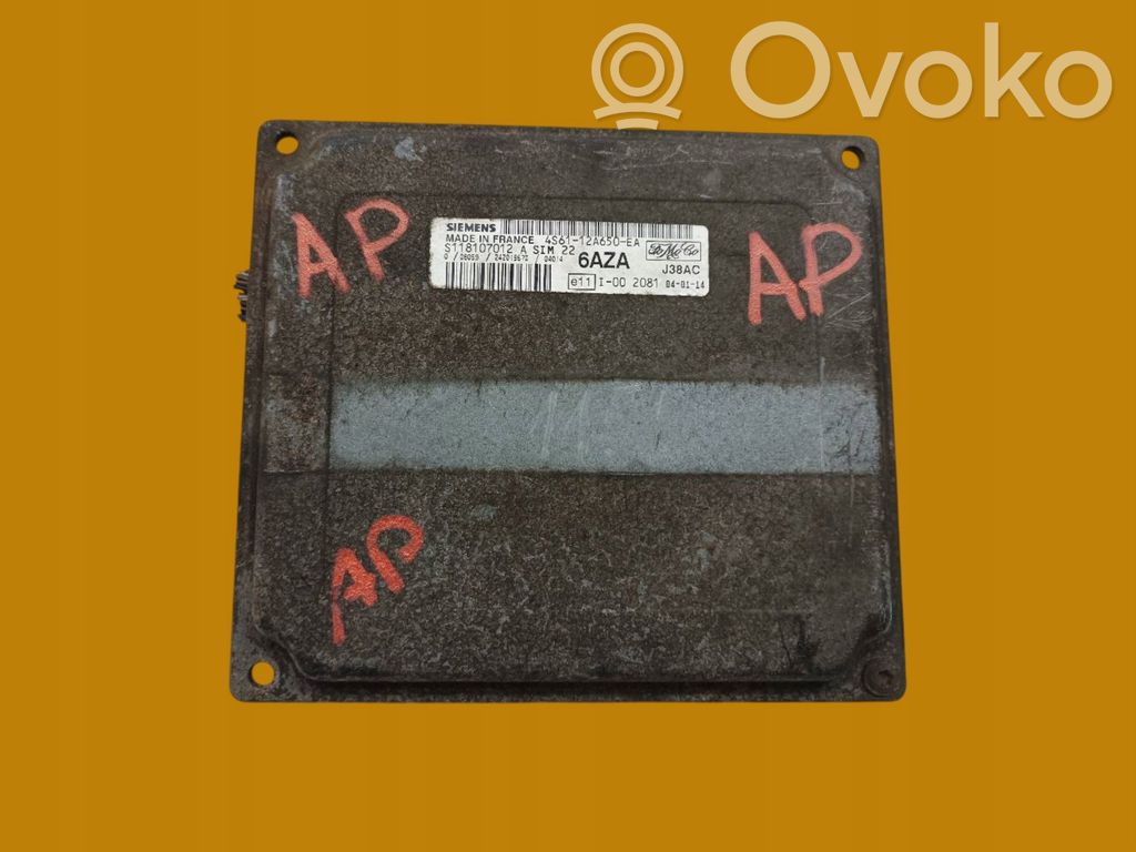 Engine control unit/module   4S6112A650EA,80KM